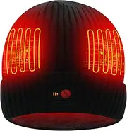 SVPRO Heated Beanie Hat Men Women Rechargeable Battery Heated Electric Knit Cap