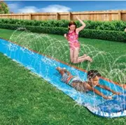 Slip Water Slide, Extra Long Slip Lawn Water Slides Kids Adults Backyard
