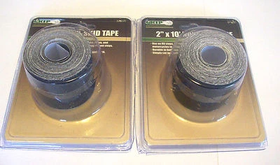2 ROLLS GRIP TOOLS 2" X 10' NON SKID ANTI SLIP GRIP TAPE 37035 RV BOAT STEPS