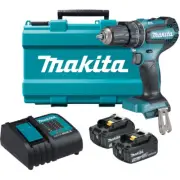 Makita 18V 3.0Ah Li-Ion Brushless Cordless Hammer Driver Drill Combo DHP485SFE