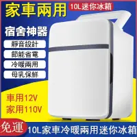 在飛比找樂天市場購物網優惠-【免運】車載冰箱10L臺灣專用110V便攜式車用冰箱 家用迷