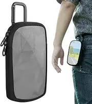 MP3 MP4 Player Case - MP3 Carrying Bag with Clear Window - Hands-free MP3 Player Bag, MP4 Player Bag, Storage Case for USB Cable, U Disk, Memory Card