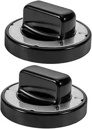 HONMEET 2pcs Bakelite Knob Knob Valve Indoor Protective Window Hiding Place for Lizards Mini Freezer Retro Brooch Fish Tank Ornaments Abs Black