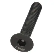 (Black) Headset Stem Top Cap Fixing Bolt M6x30mm Bike Stem Bolt Screw MU