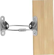ERINGOGO Earthquake Proof Bookshelf Anchors Wall Mount Furniture Anchors Baby Proofing Straps Easy Install 6 Sets