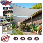 Customizable 6' x 12' Grey Shade Sail - UV Protection for Outdoor Spaces