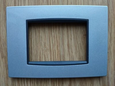 VIMAR EIKON 20653.103 MODULES SILVER METAL ARGENTO METAL FACEPLATE