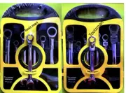 7 PC Flexible & fix Head Ratchet Combination Spanner Wrenchc 8-19mm ( 2 Set )