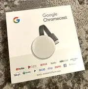 Google Chromecast 3rd Generation Streaming Media Player - White