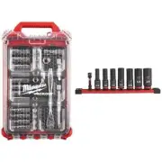 Milwaukee Ratchet+Socket Mechanics Tool Set 3/8"Drive w/ Organizer (40-PCS)
