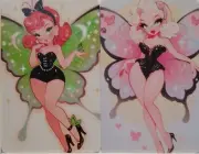 Swap cards Modern playing card back Beautiful butterfly Ladies