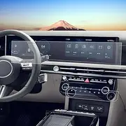 SXCY [4PCS for 2025 Hyundai Tucson Accessories (N Line Limited) for 2025 Hyundai Tucson Touch Radio Display Screen Protector[2PCS Dash&Navi All-one Screen+ 2PCS AC Screen]
