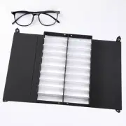 Glasses Display Box 20 Grid Portable Eyewear Case for Hosuehold Desk Dresser