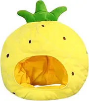 OSALADI 1pc Pineapple Headgear Hat Xmas Party Supplies Plush Party Headgear Christmas Costumes Props Fruit Photo Props Mardi Gras Hat Fruit Headgear Apparel Plush and Pp Cotton Modeling