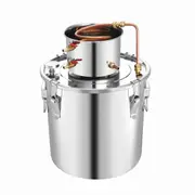 30L Water Distiller Home Beer Brewing Kit Alcohol Wine Making Distillery Liquor Distilling Equipment Stainless Steel for Whiskey Brandy Essential Oil