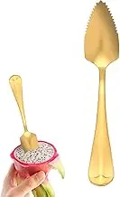 Grapefruit Spoon Serrated Stainless Steel Spoon Grapefruit - Stainless Steel Dessert Spoon Long Handle Serrated - Fashion Silverware Kitchen Tool for Kiwi, Dessert, Citrus Fruit