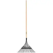 Union Tools 64430 22 in. Metal Leaf Rake with Wood Handle