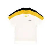 [OFF WHITE] OFF WHITE 3-pack logo print T-shirt Kids 10Y 10Y Multicolor