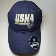 Men's Top of the World Navy Navy Midshipmen Slice Adjustable Hat OSFA