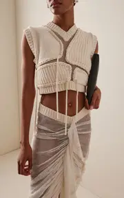 [Aisling Camps] Tortoise Cotton-Blend Vest