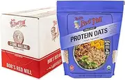 Bob's Red Mill Organic Gluten Free Protein Oats, 32oz (Pack of 4) - 9g/Serving, Non GMO, Whole Grain, Plant Based Protein, Vegan, Kosher