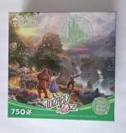 NEW Thomas Kinkade Glitter Edition The Wizard Of OZ Puzzle 750 Pieces