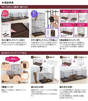 IRIS 組合屋-貓屋加高零件 PCS-930U 貓籠 貓屋 寵物籠子 (8.3折)