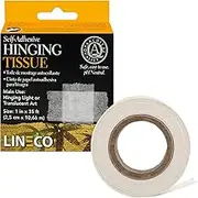 Lineco Self-Adhesive Mounting/Hinging Tissue 1 inch by 35 feet Dispenser Box