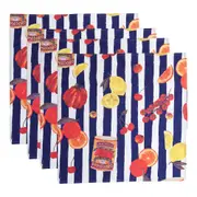 4pc Porto Valentina Cotton Napkins Dining Table Cloth Home Decor Square 45cm