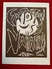 PABLO PICASSO,Exposition,Vallauris 1955 Plate-signed,Vintage, Poster Print 1964