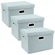 Large Collapsible Storage Bins with Lids, Organization Bins for Closet Storag...