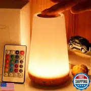 THAUSDAS Night Light, Dimmable Touch Lamp for Bedroom, Portable Table Bedside
