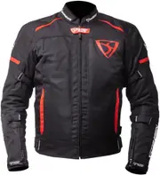 MUGENRACE Fuggire-A Motorcycle Textile Jacket, black-red, Size S for Men Black Red