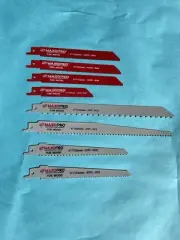 Reciprocating Saw Blades 8 Pack Variety Wood Metal Pruning Saw Zall Blades