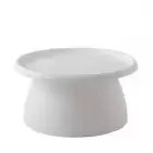 NNEDSZ Coffee Table Mushroom Nordic Round Large Side Table 70CM White