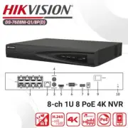 Hikvision DS-7608NI-Q1/8PD 8CH 8PoE 4K NVR 8MP H.265+ Security Video Recorder