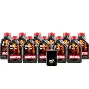 11L Motul 8100 X-MAX 0W40 Wix Filter Motor Oil Change Kit API SN