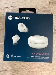 Motorola Moto Buds 150 true Wireless Bluetooth Earbuds IPX5 Touch Control, new.