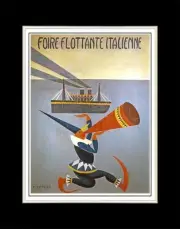 1920 Italian Floating Fair - Matted for 11x14 Frame