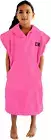 Poncho Changing Towel Robe with Hood and Front Pocket for Kids, Doubles up as Be