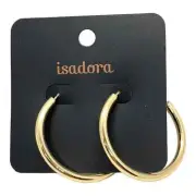 Isadora Gold Tone Hoop Earrings New E4ABN