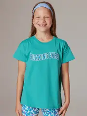 Running Bare Quarterback Girls Tee. Top for Comfort and Style.