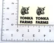 water slide decal set for Tonka Farms truck W/TRACKING