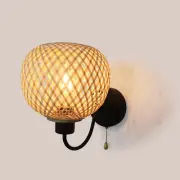 Wall Lights Lamp Shade E27 E26 Lampshade Rattan Wall Lamps for Corridor Loft