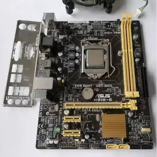 Intel Pentium G3240 處理器 + 華碩 H81M-E 主機板、整套附擋板與原廠風扇