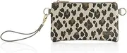 Itzy Ritzy Boss Pouch Wristlet, Crossbody and Belt Bag; Includes Crossbody Strap & Wristlet Strap; Features 6 Card Slots & 2 Zippered Pockets, Leopard