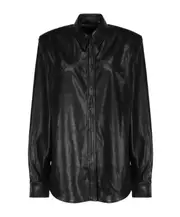 The Andamane Collared Long-Sleeve Shirt 42 BLACK