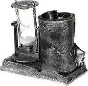 MOBUTOFU Retro Resin Craft Desktop Decor Long-Lasting Sand Clock Adornment Vintage Design for Home Decor