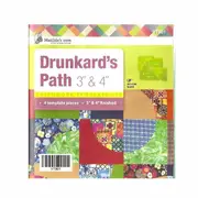 Quilting Patchwork Sewing Template Drunkard's Path 3" 4" Matildas Own