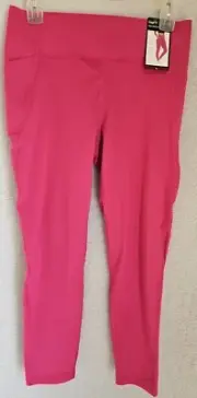 GapFit Womens Legging Pants Size XL X Large Pink 7/8 High Waisted NEW